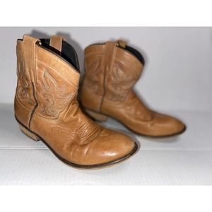 DINGO Women’s Cowboy Boots Willie Antique Tan Size 7.5D